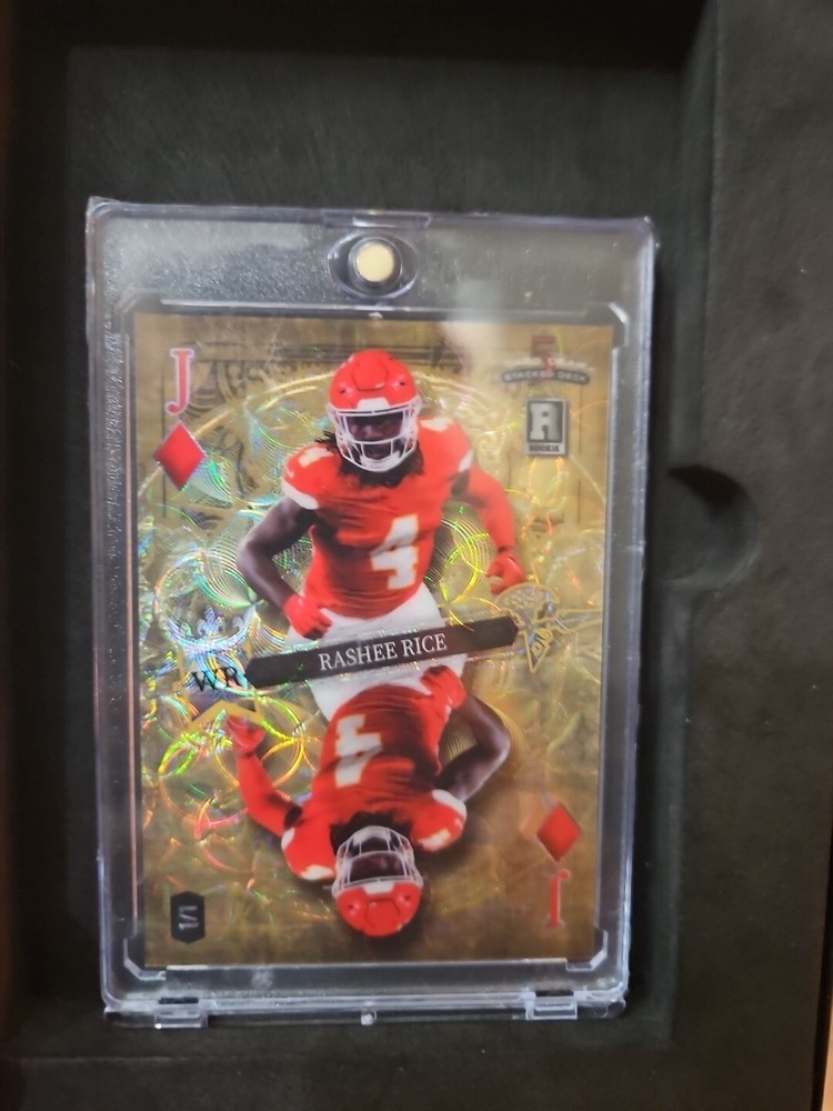 Rashee Rice (1/1) RC#DK-RR 2023 Wild Card 5 Card Draw Gold Mirror