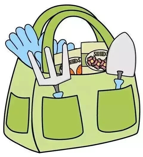 garden bag plant heat transfer iron on green not embroidered 3.5 inch USA