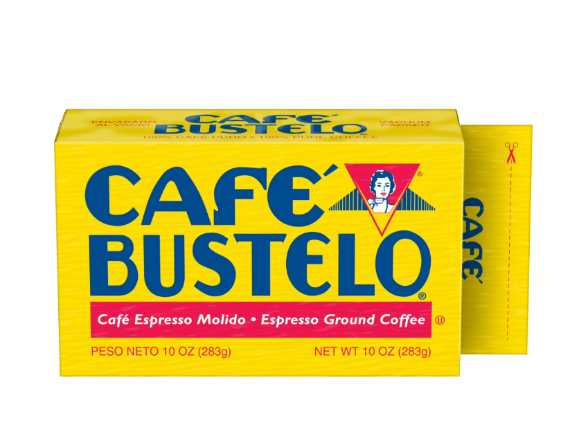 Cafe Bustelo, Espresso Style Dark Roast Ground Coffee, Vacuum Packed 10 oz Brick