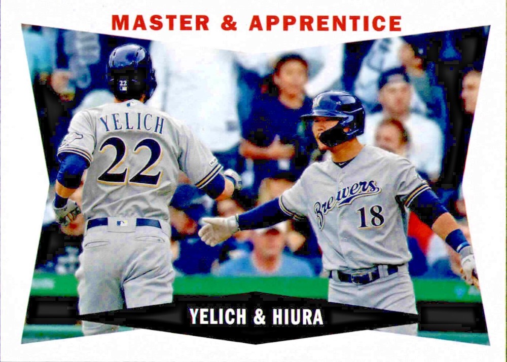 2020 Topps Archives Christian Yelich/Keston Hiura '60 Topps Combo Cards #60CC-YH