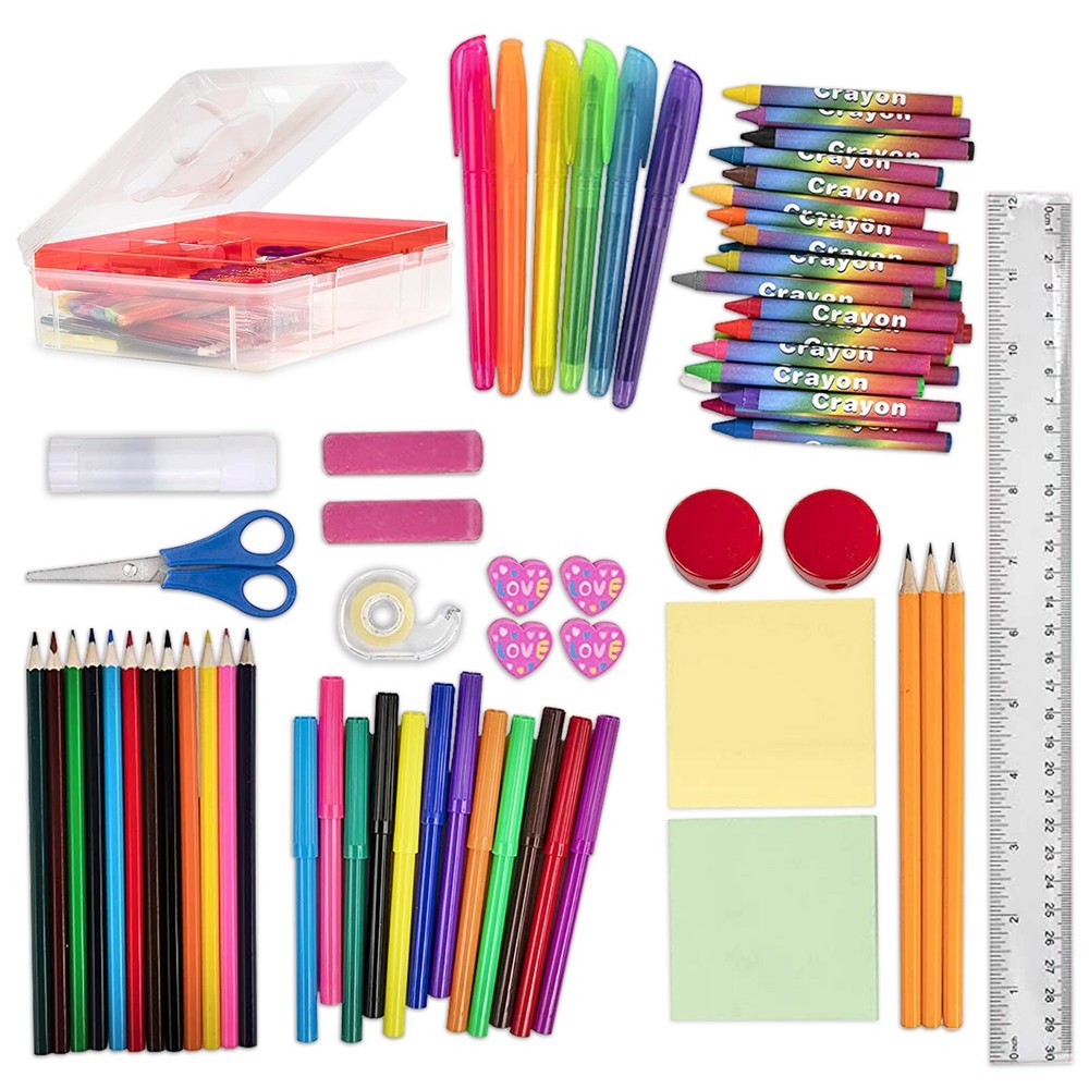 Back to School Art Supplies Kit for Kids - Coloring Set, Drawing Supplies-image