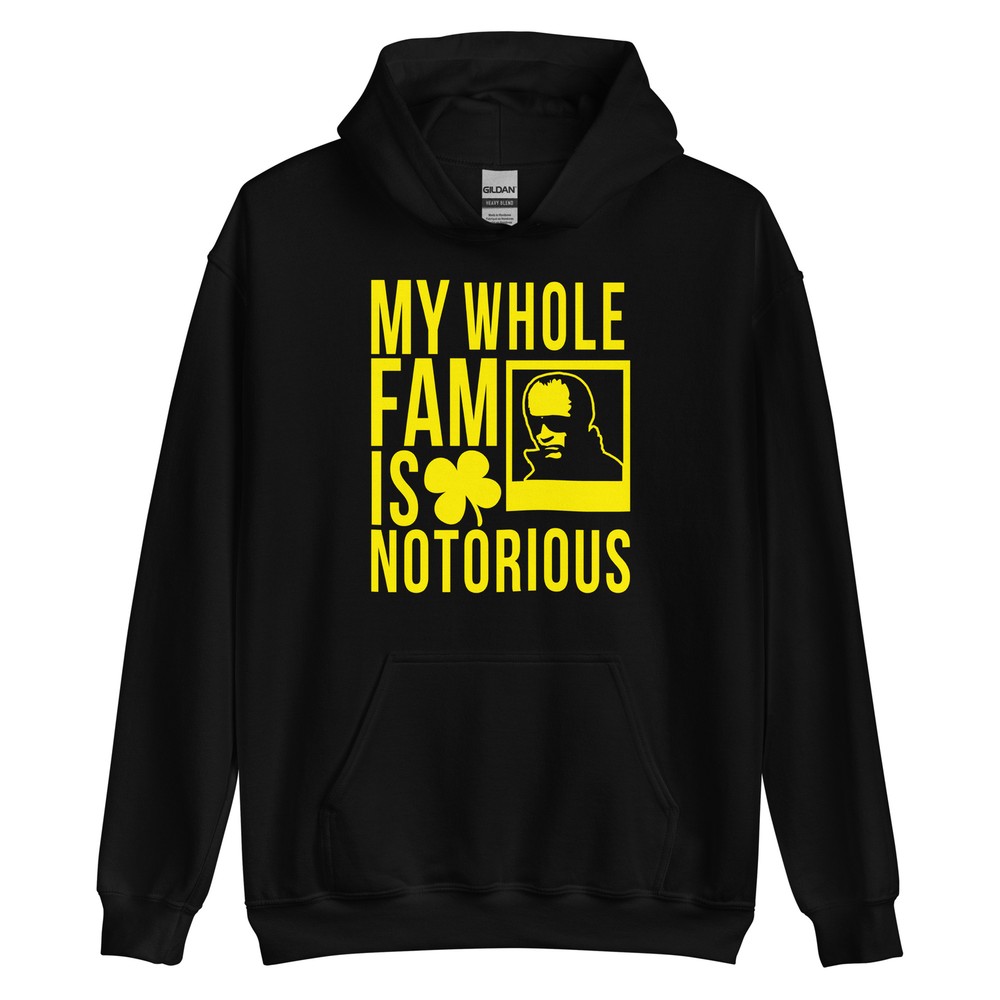 Notorious Whitey Hoodie in Black and Yellow