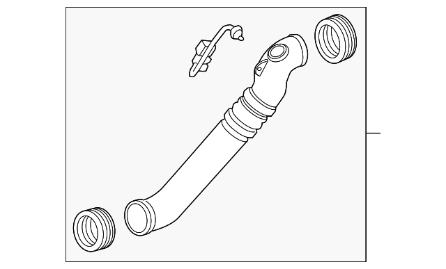 Genuine GM Charge Air Cooler Outlet Hose 84094727 OEM Replacement