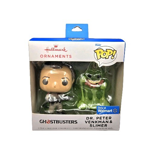 Hallmark Exclusive Funko POP Ghostbusters Dr Venkman and Slimer 2-Pack Ornament