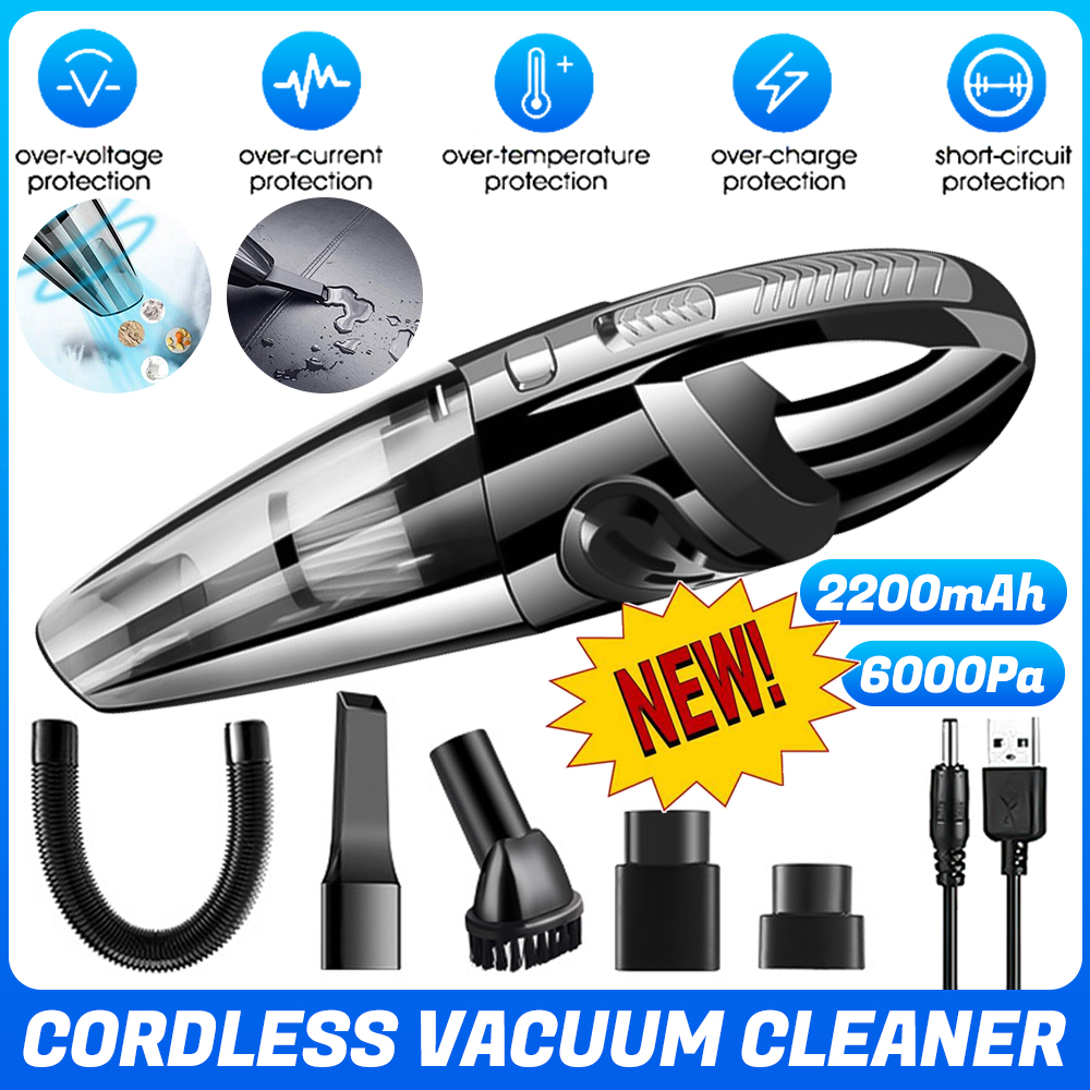 120W Cordless Handheld Vacuum Cleaner Small Mini Portable Car Auto Home