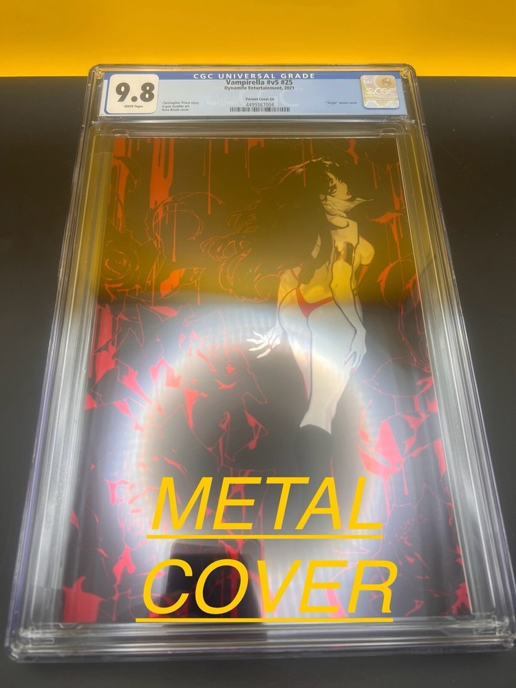 VAMPIRELLA v5 #25 (Rose Besch Virgin Metal Variant Cover ZA) CGC 9.8 NM/MT 2021