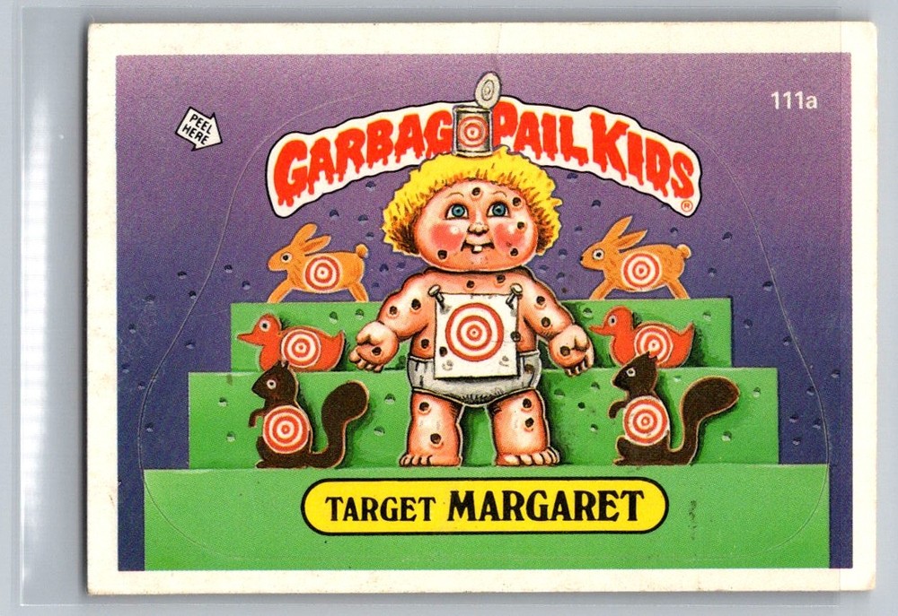 1986 Topps Garbage Pail Kids Series 3 #111a Target Margaret Trading Card