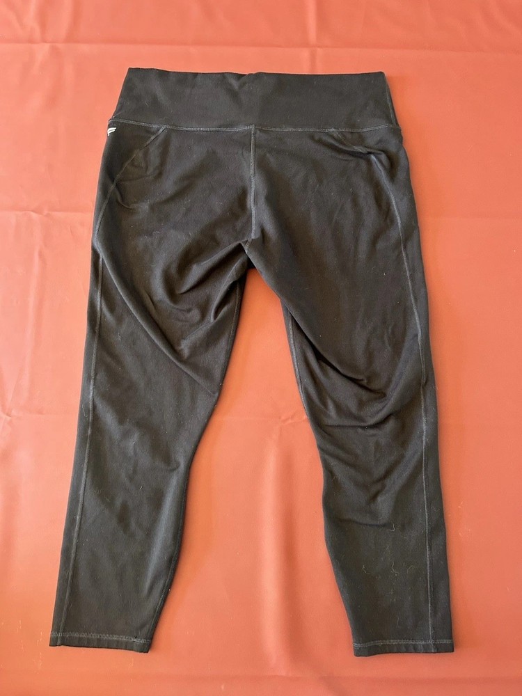 Fabletics Capri Leggings Women’s  Size 2XL Black Cotton Soft Activewear