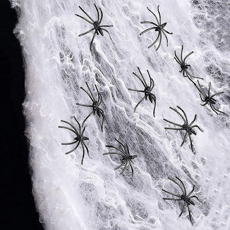 Stretchy Spider Web Halloween Decoration 400 Sq Ft 10-Pack