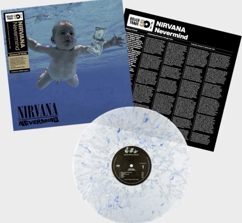 NIRVANA - NEVERMIND Rough Trade 50th Anniversary /2500 Splatter VINYL IN HAND