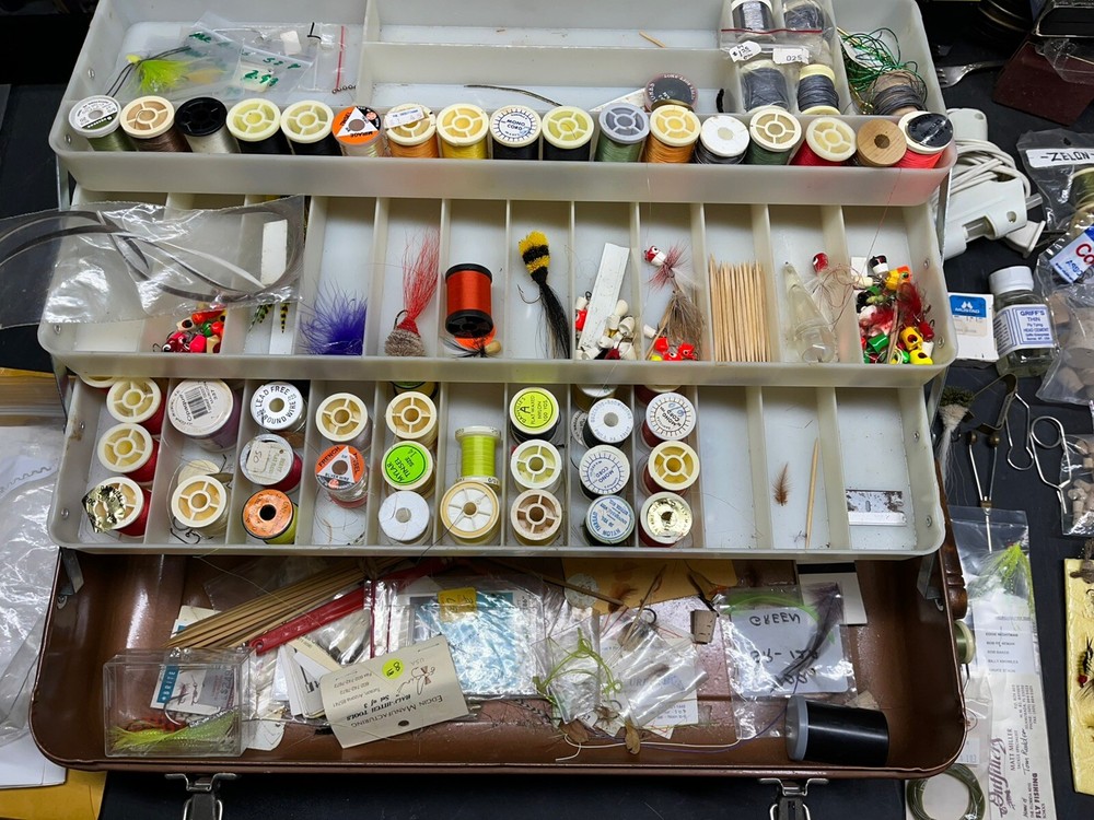 Vintage Fishing Lot New, Used Tackle Hooks Lures fly fishing, creating tackle