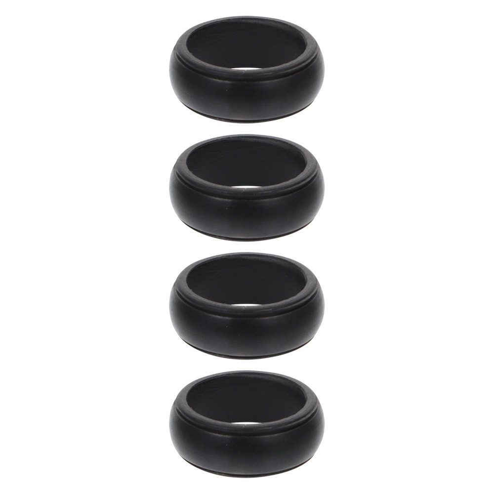 4 Pcs Silicone Sports Rings for Men - Gym & Workout Protection