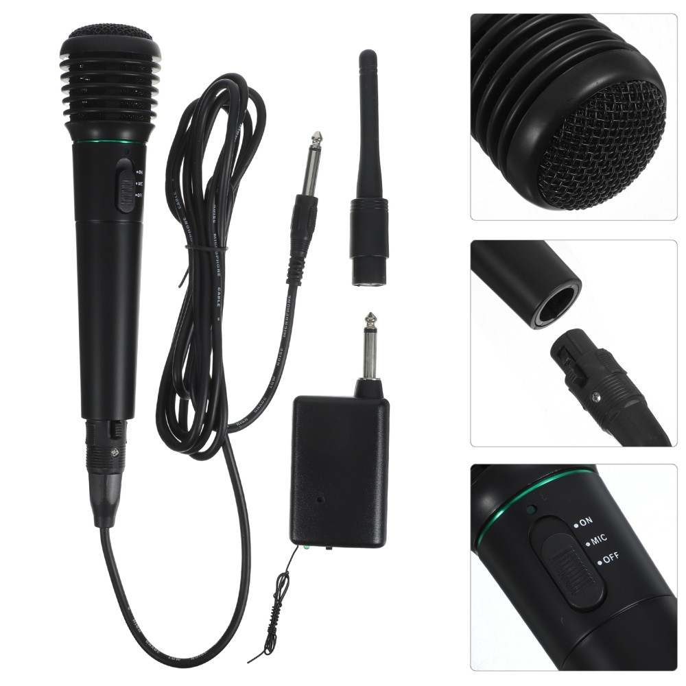 Portable Karaoke Mic with Wired & Wireless Modes for Singing Anywhere