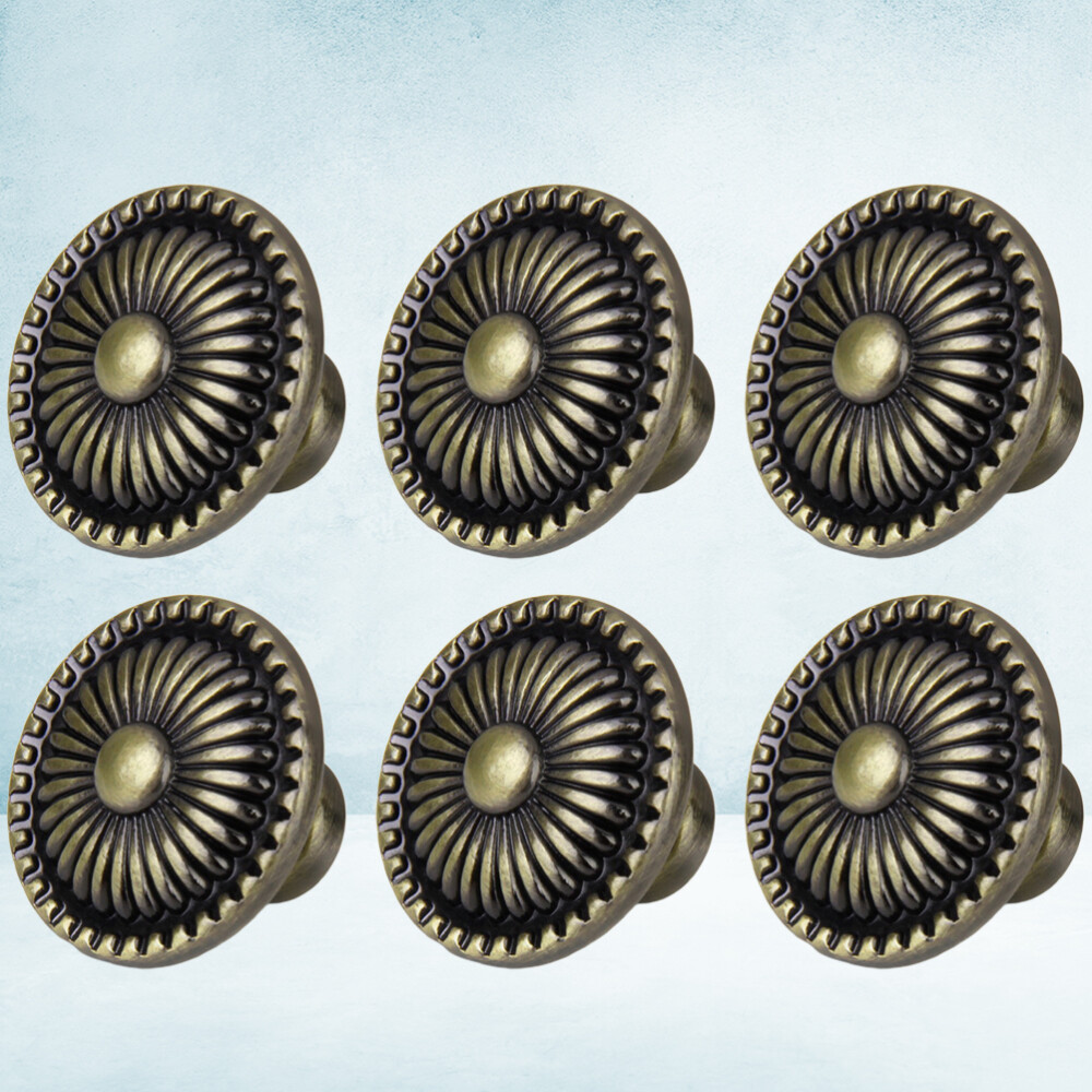 Rustic 6-Pcs Door Knobs Drawer Pulls Handles for Decoration and Replacement
