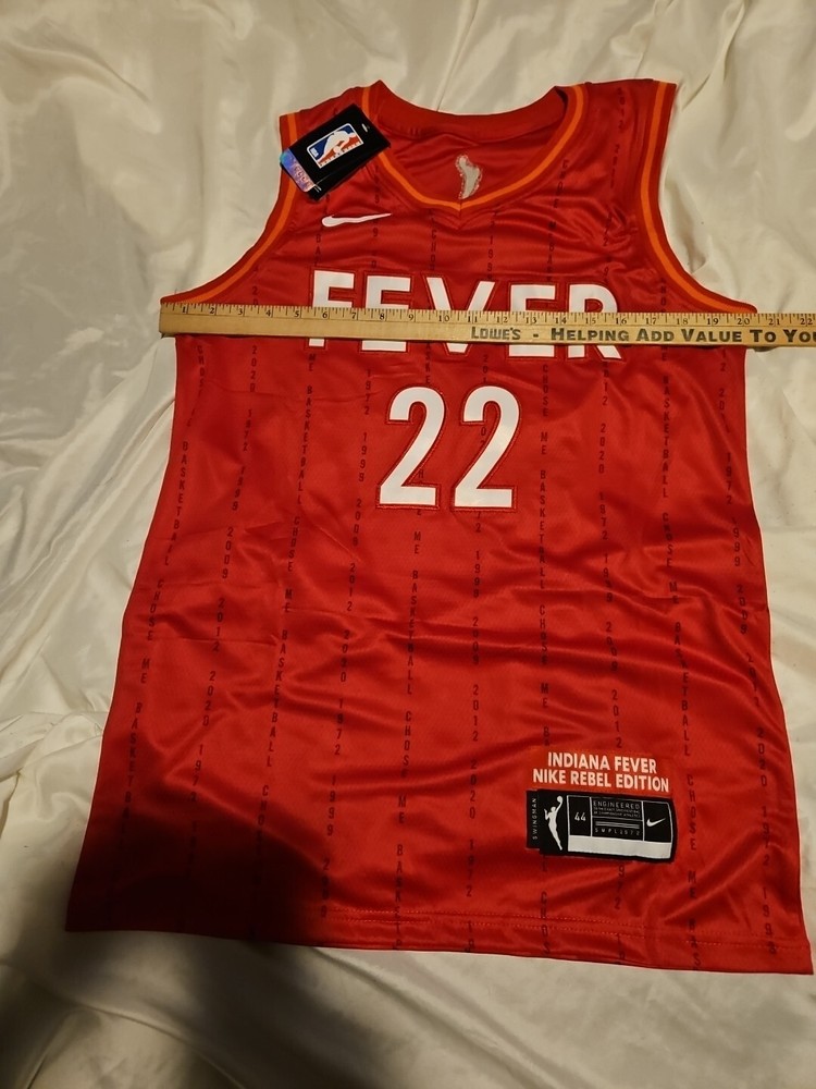 Caitlin Clark Indiana Fever Jersey RED Adult Size 44/Small Stitched..nice!