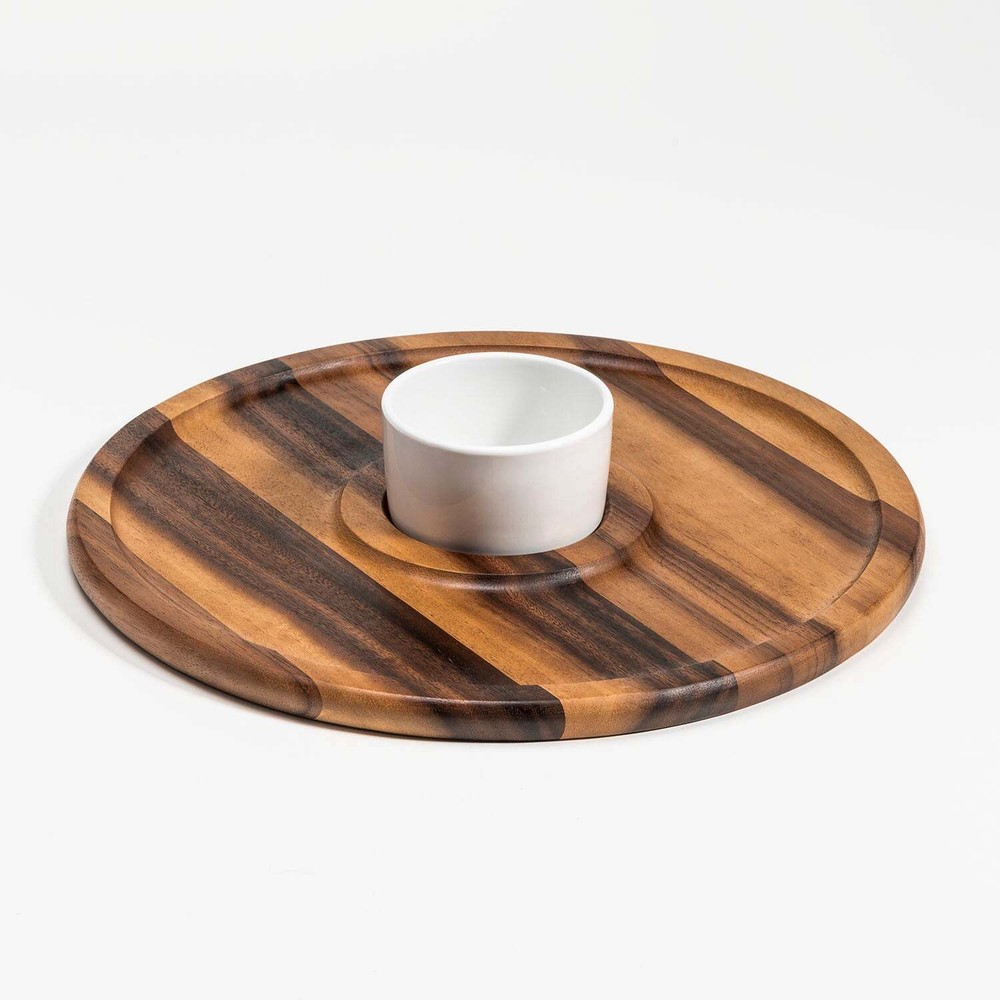 Ceramic Chip and Dip Bowl Set for Large Gatherings  