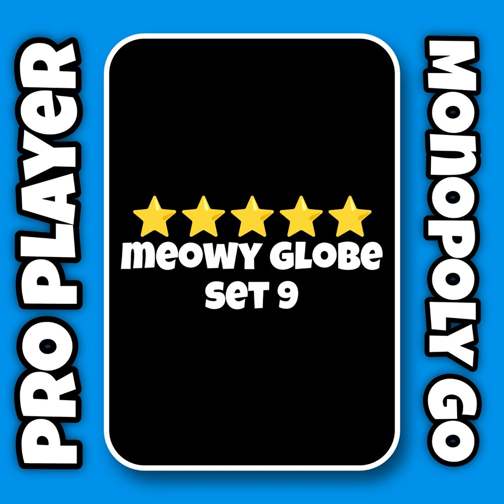 MEOWY GLOBE Set 9 For MonoGo 5 Stars Sticker ⚡ Instant Sent