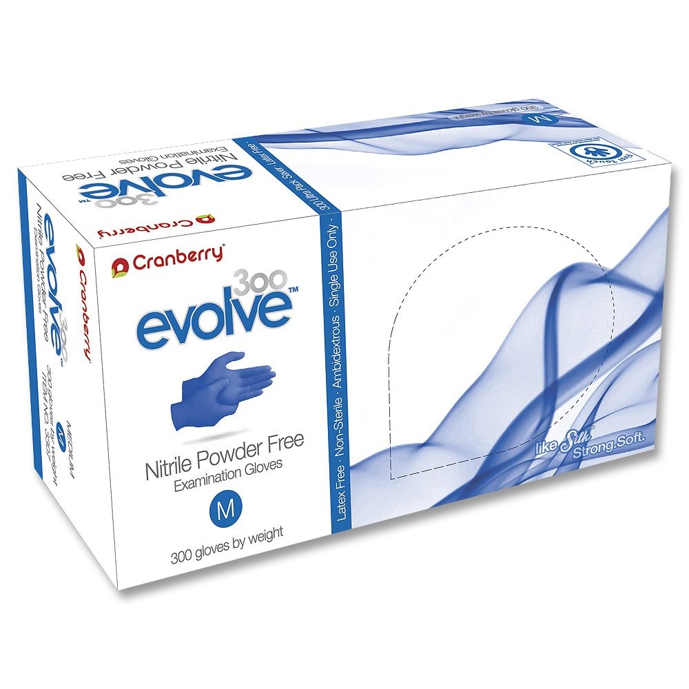 Nitrile Powder Free Exam Gloves 2.0 mil Small 300 Count Box  