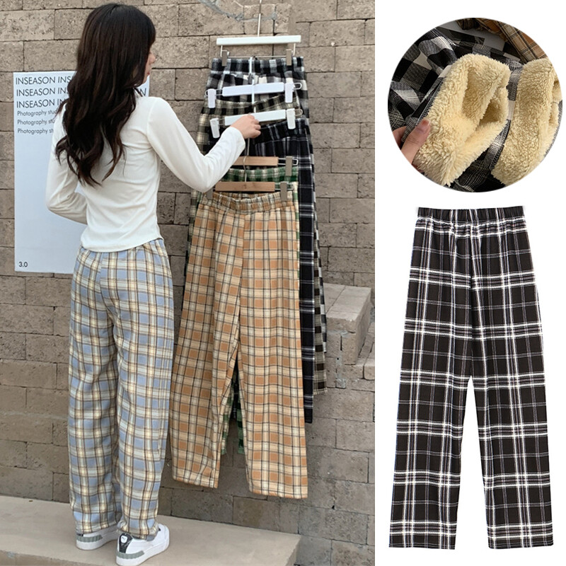 Womens Thick Trousers Winter Warm Thermal Fleece Lined Stretchy Leggings Pants