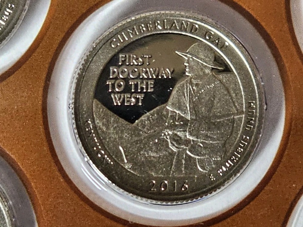 2016 S Cumberland Pass NP Quarter.  Uncirculated From US Mint Set.