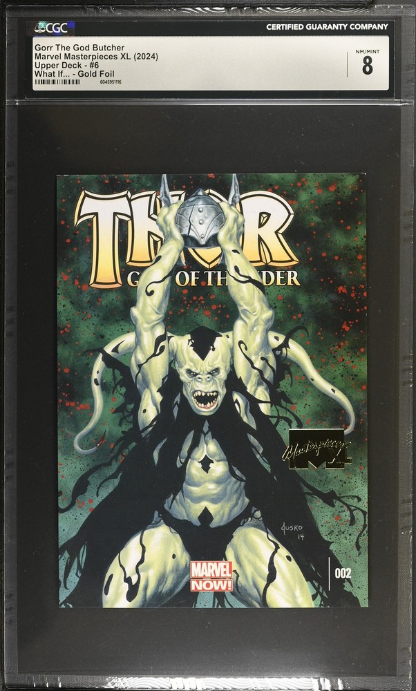2024 Upper Deck Marvel Masterpieces XL Gorr The God Butcher #6 CGC 8 Graded