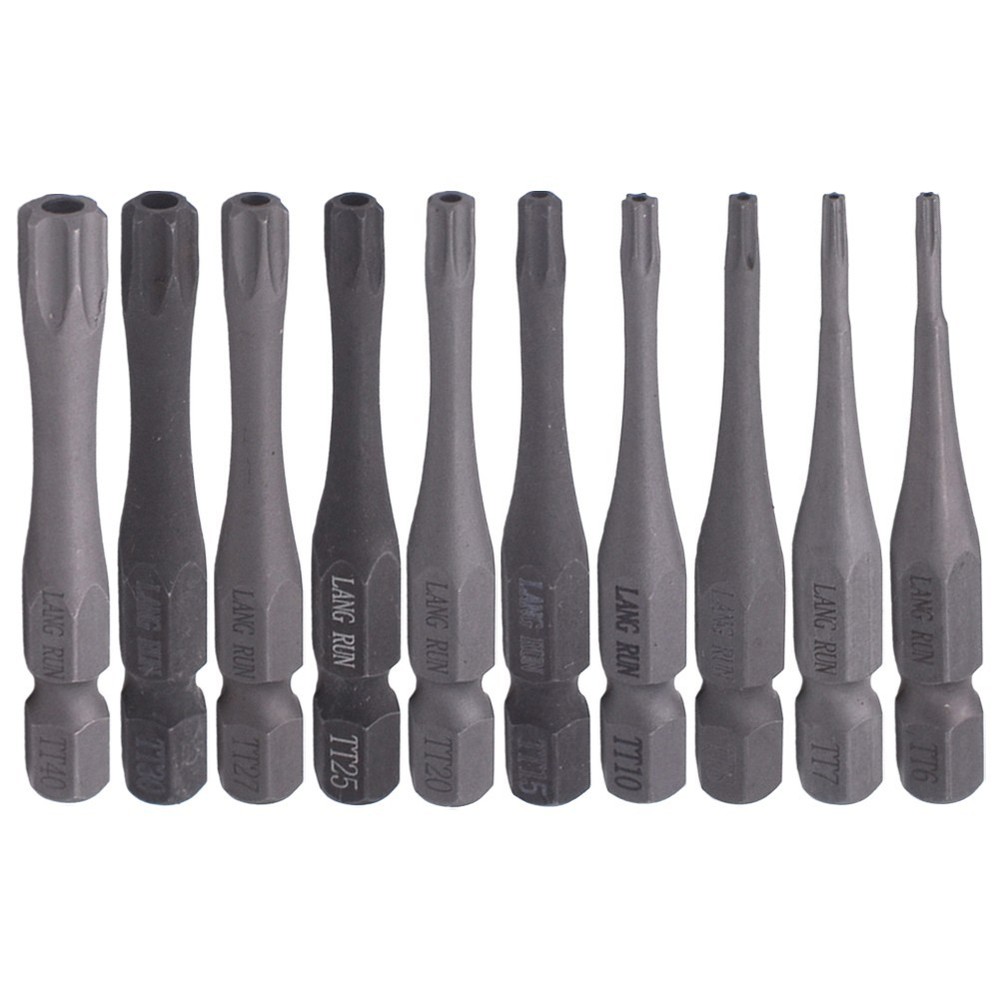 50mm T6T40 Magnetic Screwdriver Bit for Standard Drill Connections