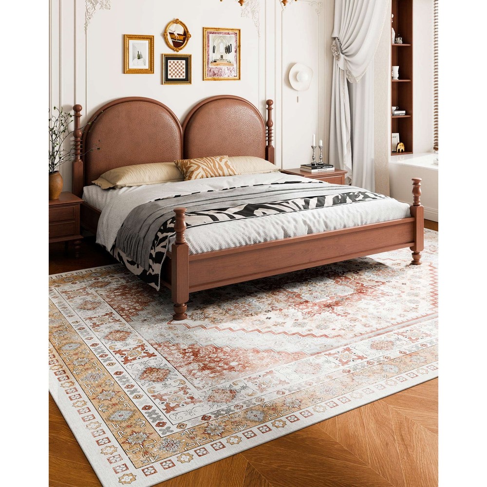 Uimoso Area Rug 9 x 12 ft Large Carpet Non Slip Indoor Mat Bedroom Living Room