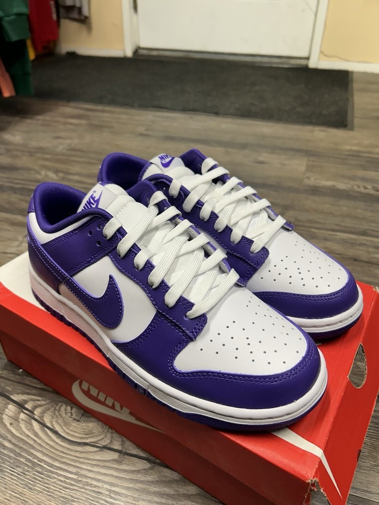 Size 8.5- Nike Dunk Low Retro Court Purple