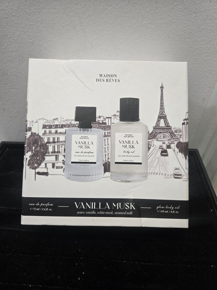 Maison Des Reves Vanilla Musk Gift Set Parfum Spay And Body Oil