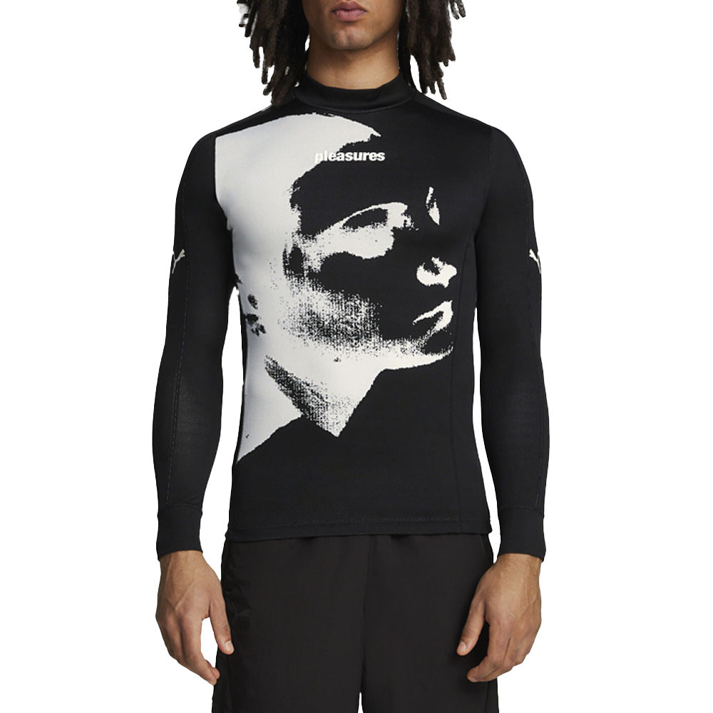 Puma X Pleasures Base Layer Men’s Black White Athletic Outerwear 6240970