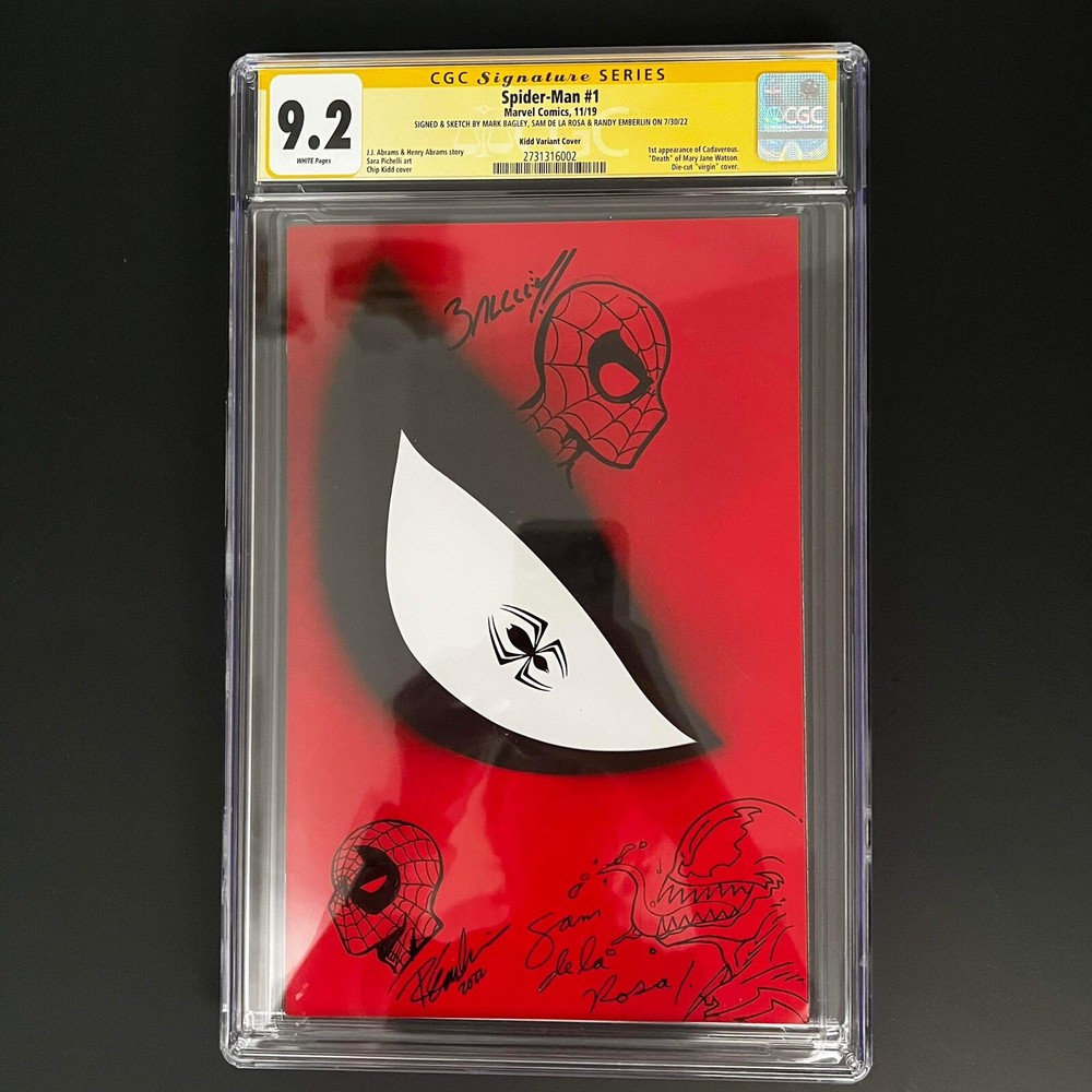 Triple Signed And Remarqued! Amazing Spider-Man #1 2019 CGC SS 9.2 Kidd Variant