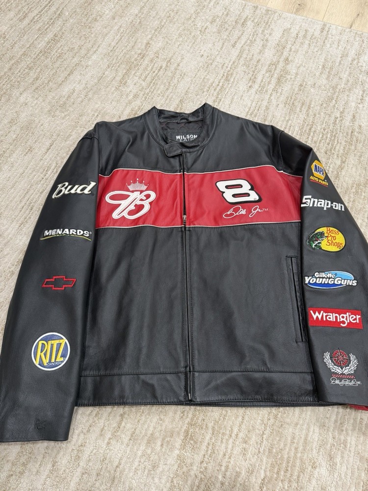 Chase Authentics Dale Earnhardt Jr Wilsons Leather Jacket XL NASCAR Nextel Cup