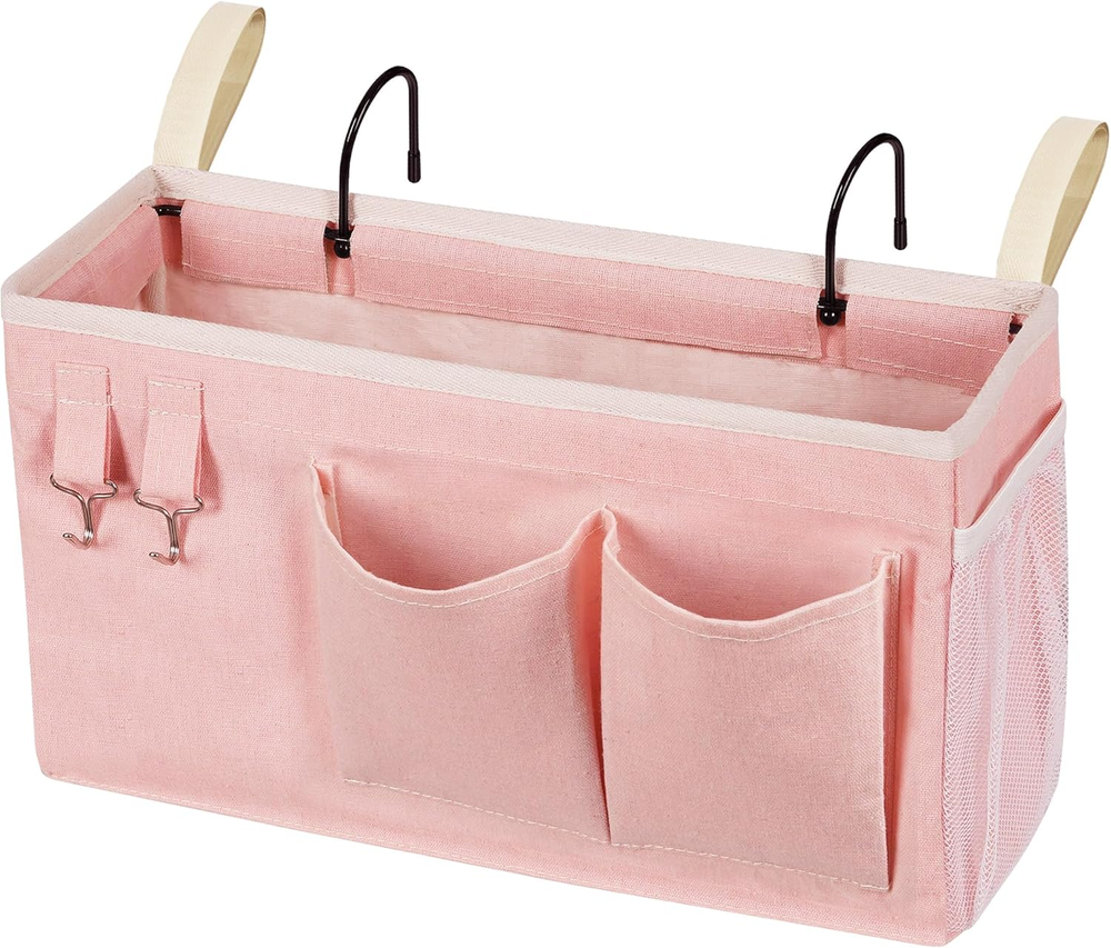 Bedside Caddy/Bedside Storage Bag Hanging Organizer for Bunk and Hospital Beds,D