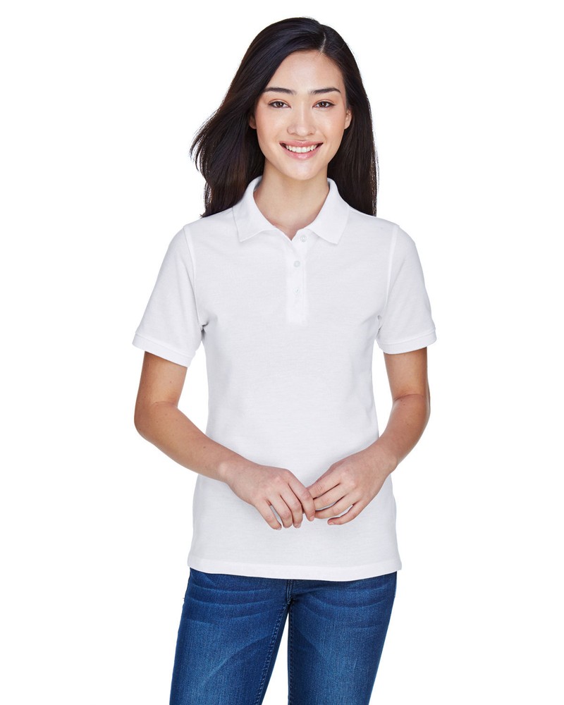 Harriton Ladies  Easy Blend Polo T-Shirt - M265W - 2XL L M XL - CLEARANCE SALE