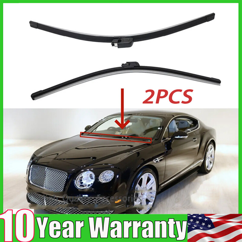 For Bentley Continental Gt, Gtc & Flying Spur Windshield Wiper Blade Set