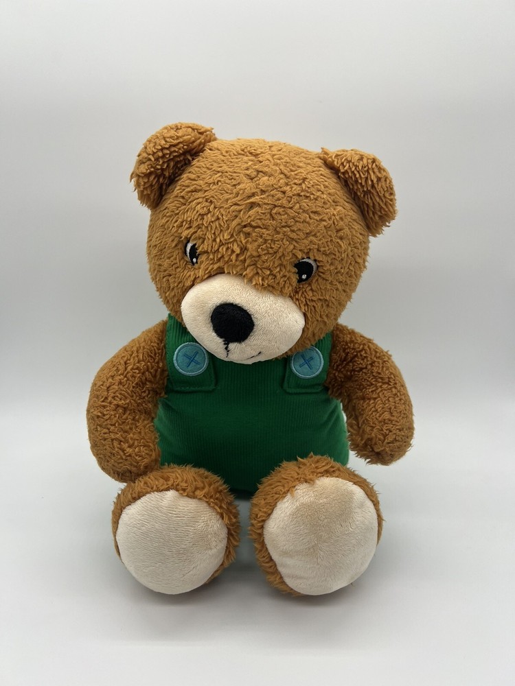 Kohl's Cares Corduroy Teddy Bear Green Overalls Plush Stuffed Animal 14” 2016