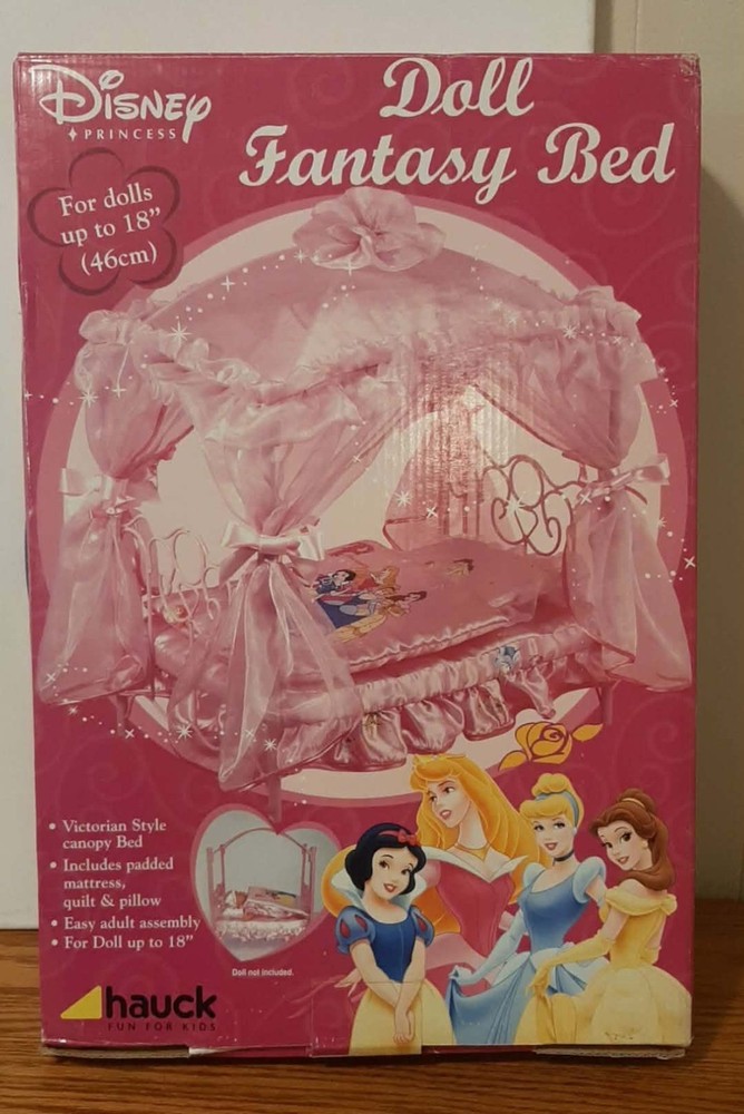 VTG. (NIB) Disney Princess Doll Fantasy Victorian Style Canopy Bed