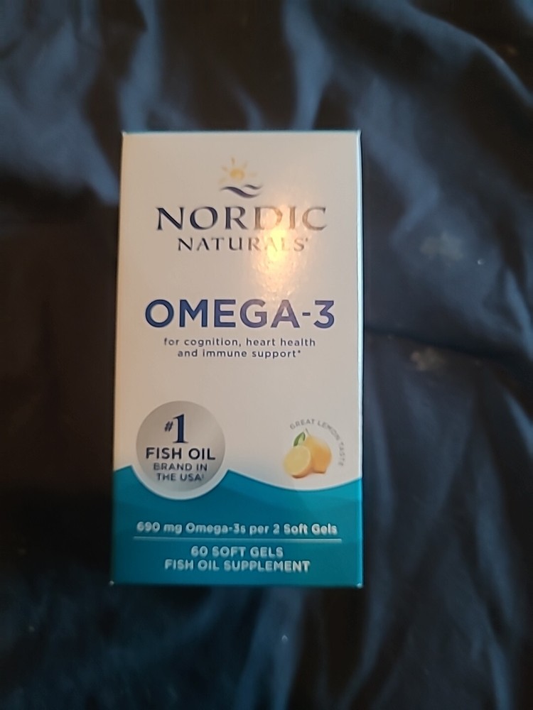 Nordic Naturals Ultimate Omega-3 Softgels, Lemon Flavor - 60 Count