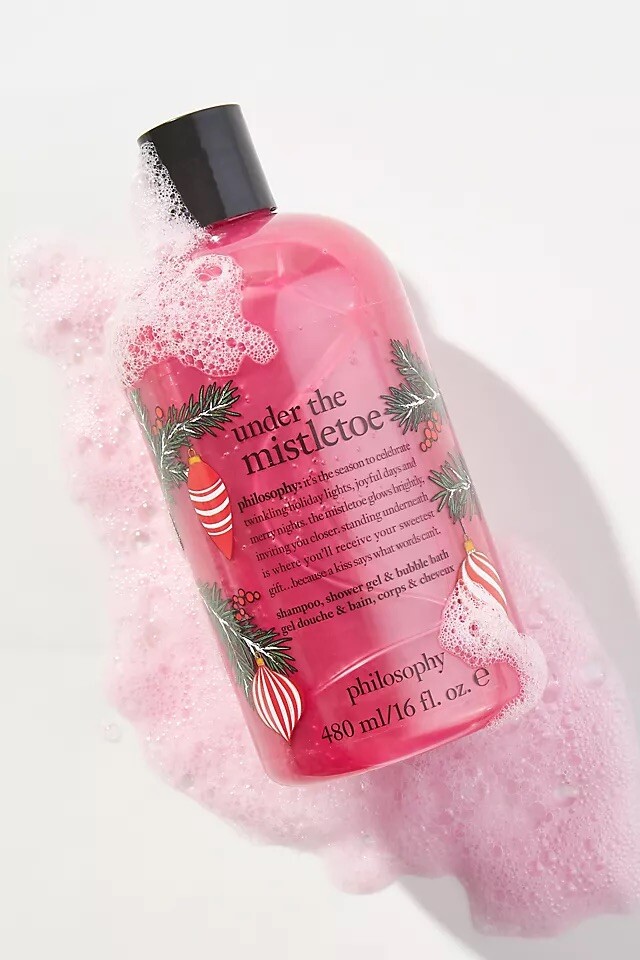 Philosophy Under the Mistletoe Shampoo, Shower Gel & Bubble Bath 16 Oz Sealed