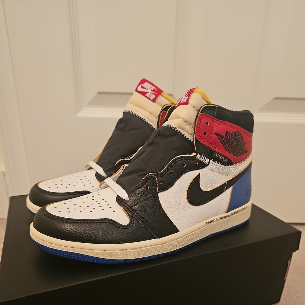 Fragment Design x Union La x Air Jordan 1 Retro OG SP Varsity Red Sport Royal