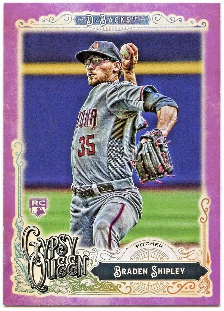 2017 Topps Gypsy Queen Braden Shipley Rookie Purple Parallel #21 MLB Baseball Card