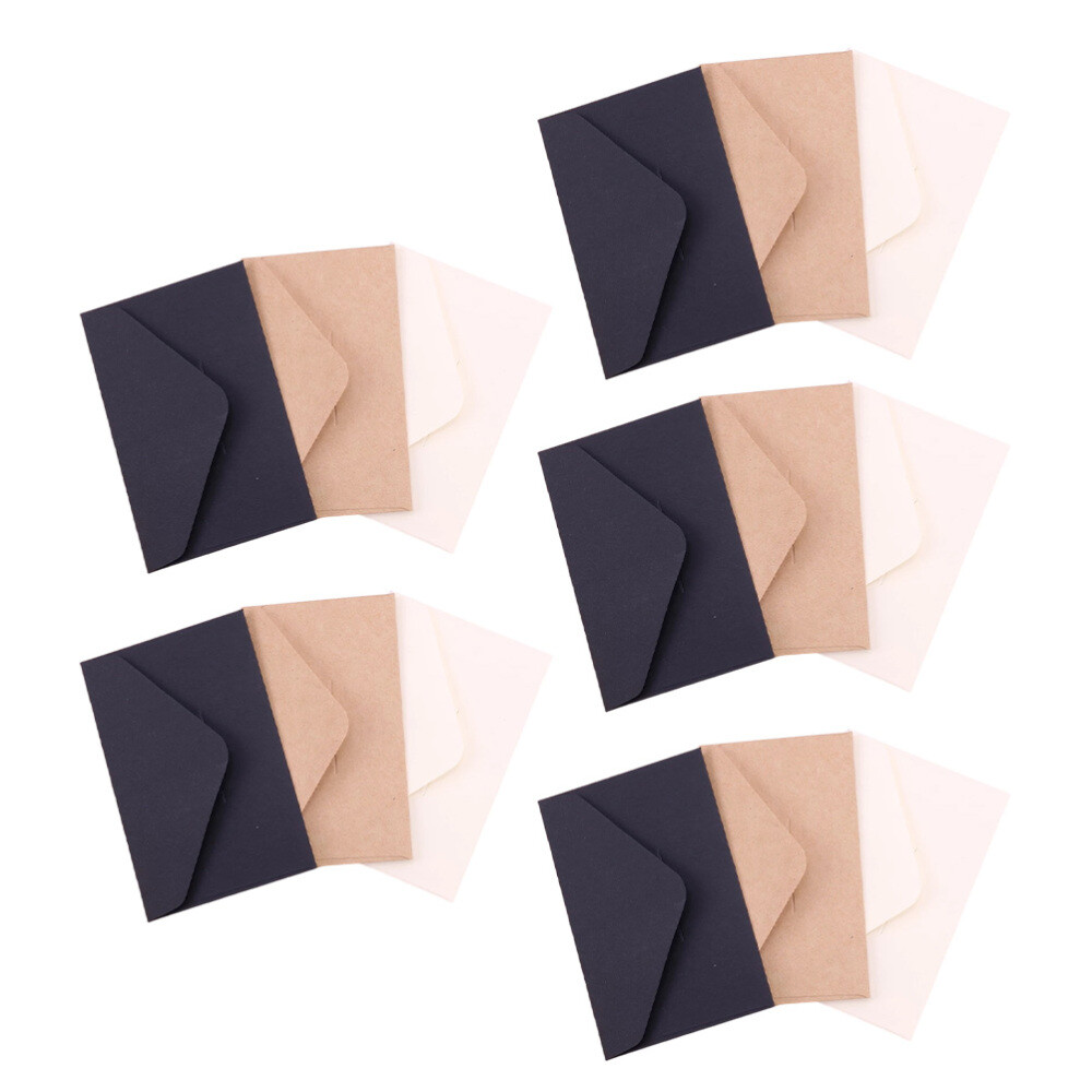 30 Pcs Vintage Colorful Mini Christmas Card Envelopes for Holiday Letters