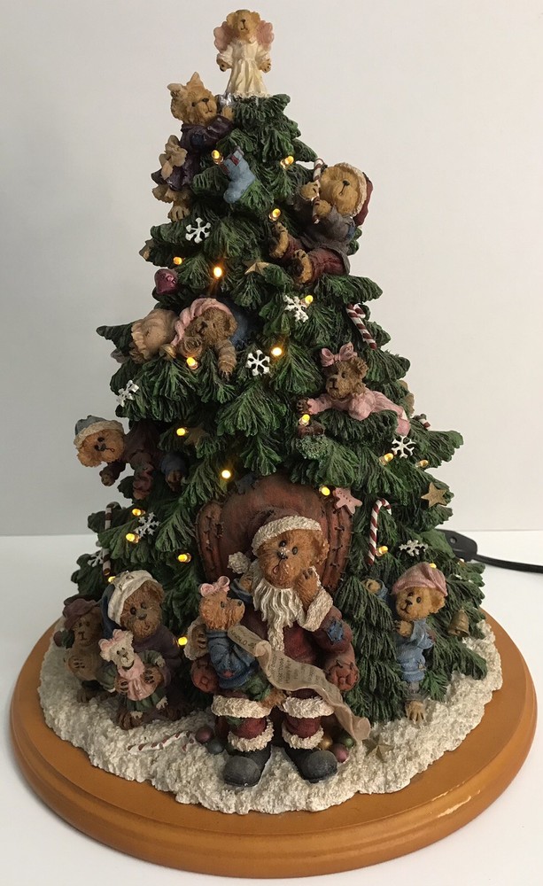 The Danbury Mint The Boyds Bears Christmas Tree Working Condition *Read*
