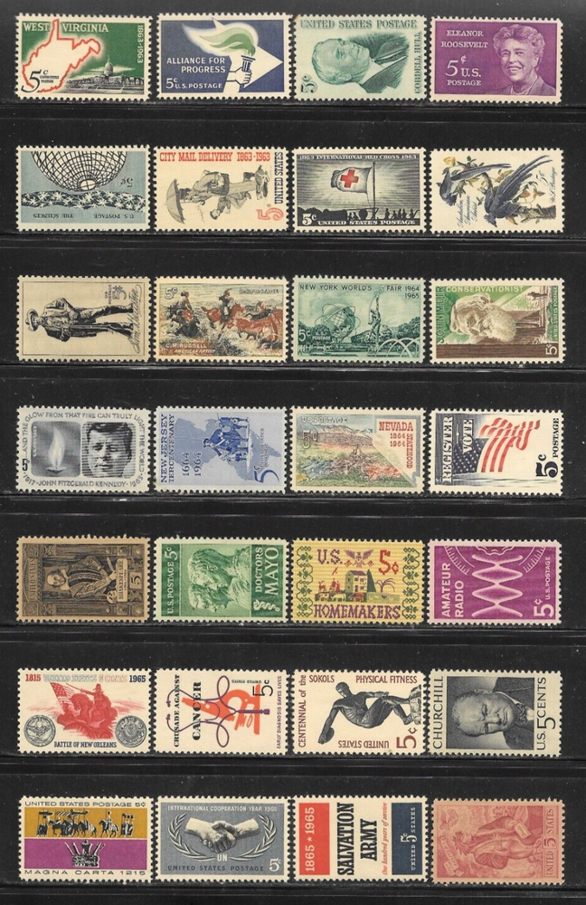 28 Mint US Stamps Unused - Lot A387