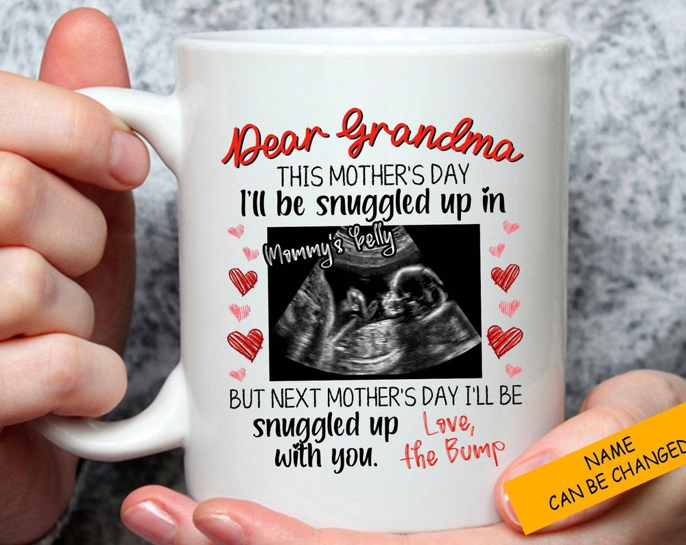 Personalized Dear Grandma Mug Happy Mother's Day Mug Ultrasound Mug For Nana