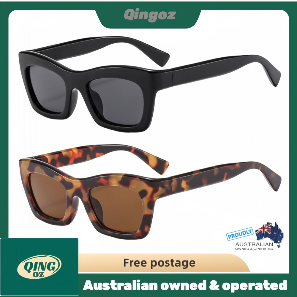 Men's Women's Fashion Square Vintage Retro Sunglasses UV400