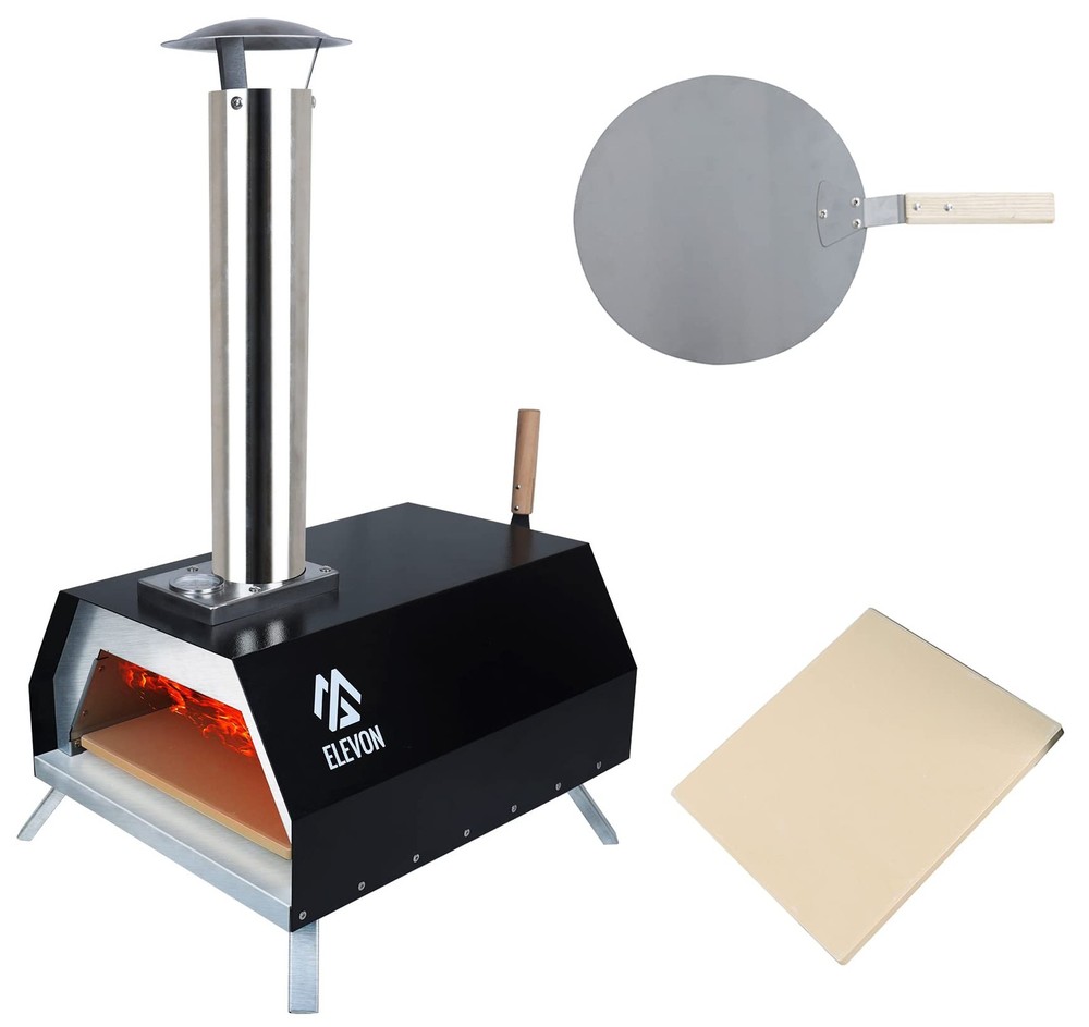 Portable Wood Fired Pizza Oven Grill Stainless Steel Outdoor Pizza Maker