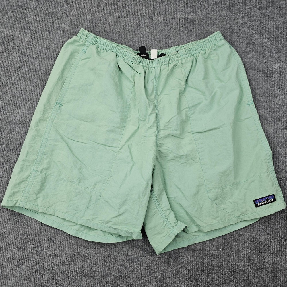 Patagonia Shorts Mens Large Green NetPlus Shells Outdoors Baggies Swim Hiking
