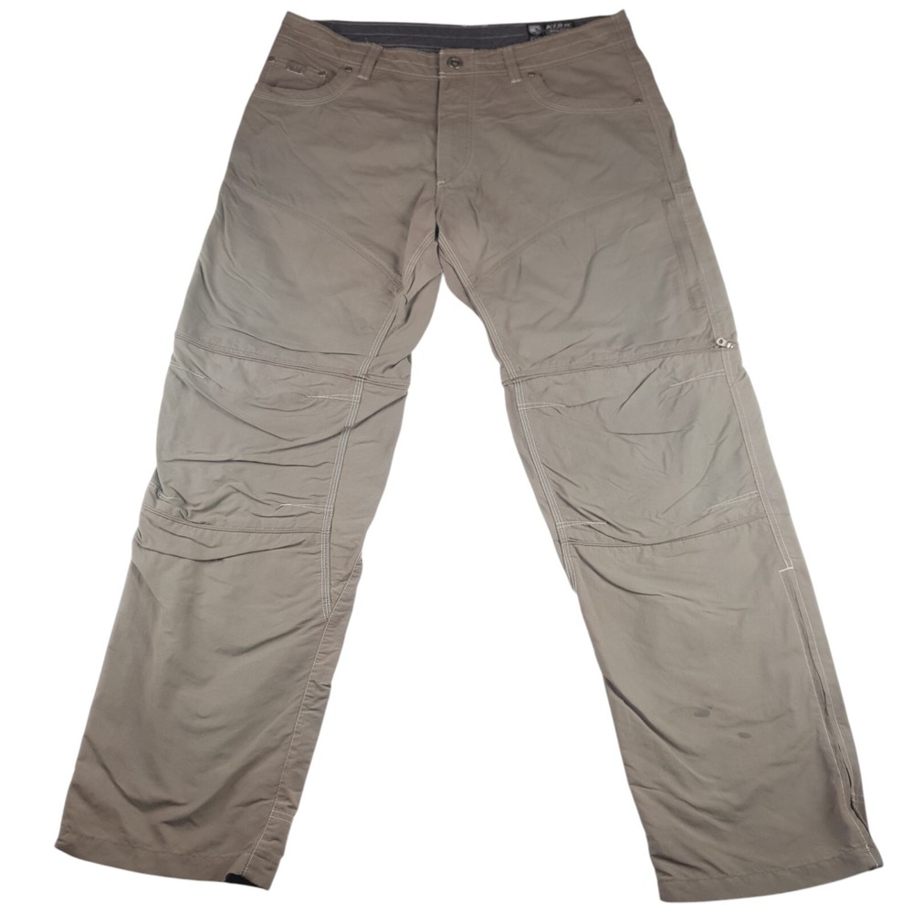 Men's Kuhl Liberator Convertible Hiking Pants 36x32 Olive Gray Zip Off Stealth