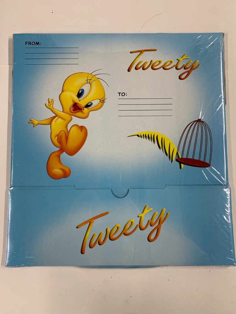 Vintage Tweety Bird Mailing Gift Box Kittrich Looney Tunes 2001 Warner Bros